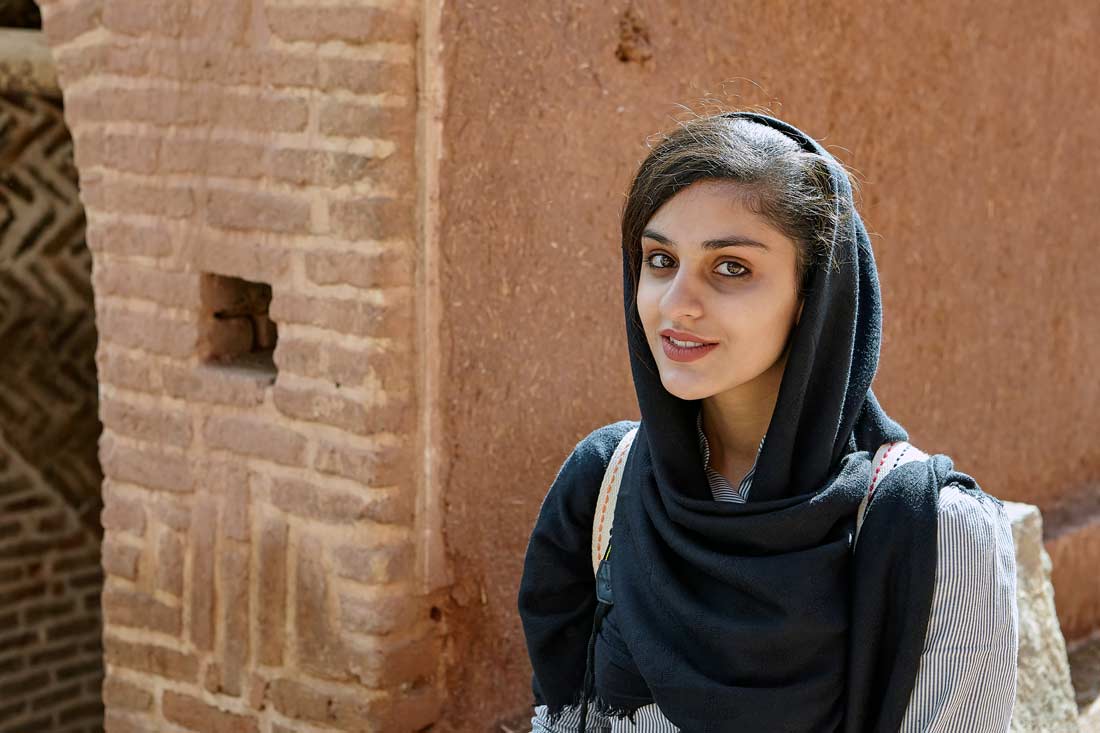 Young Iranian woman in hijab